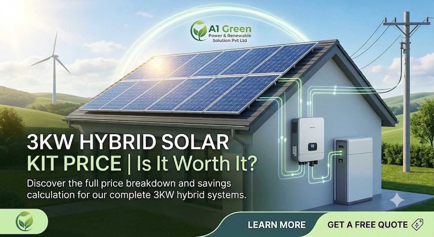 3kW Hybrid Solar Kit Price in India