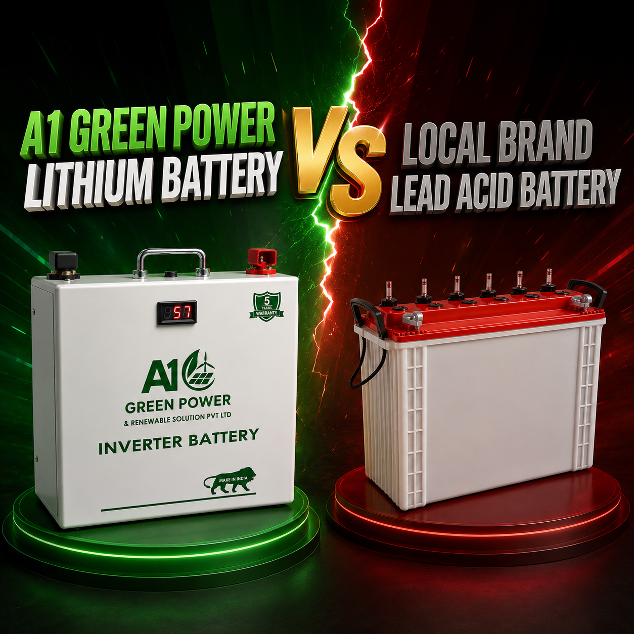 a1 green power lithium battery