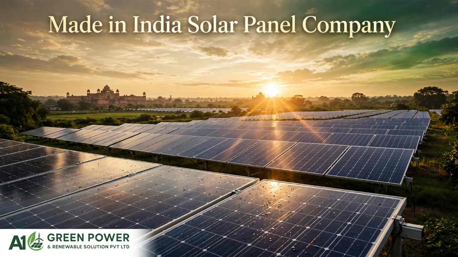 made in india solar panel company